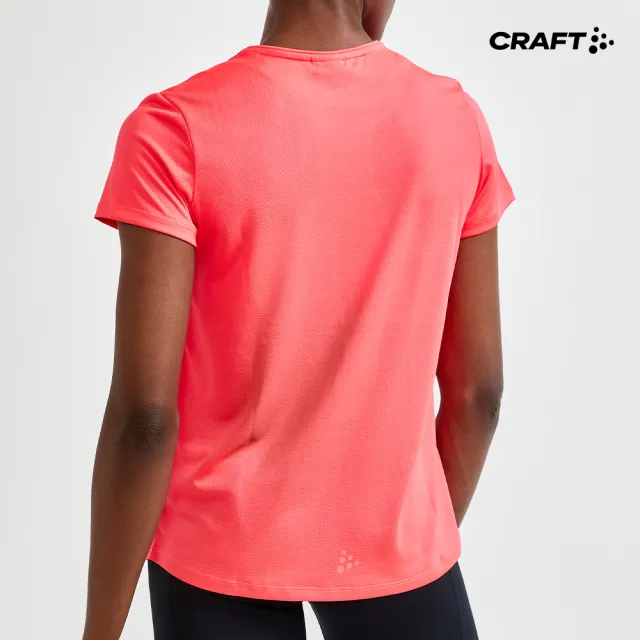 【CRAFT】女 CORE ESSENCE SS MESH TEE W CRUSH 運動上衣(1908745-410000)