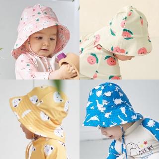 【Baby 童衣】兒童戲水防曬漁夫帽 男女童防潑水帽 寶寶可愛印花遮陽帽 89030(共５款)
