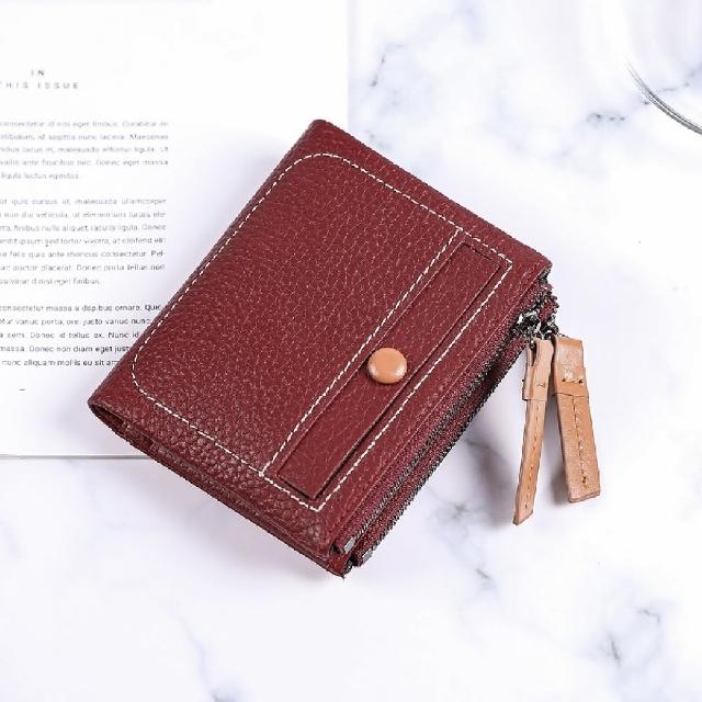 【巴黎精品】現貨+預購 零錢包真皮手拿包(韓版復古多夾層短夾女錢包6色a1aj23)