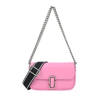 【MARC JACOBS 馬克賈伯】THE J MARC MINI牛皮翻蓋兩用包(迷你/糖果粉)
