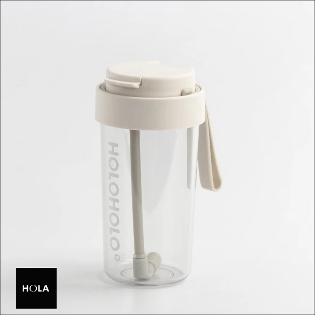 HOLA HOLOHOLOJUMP CUP 跳跳吸管杯 600ml 白