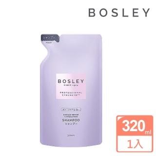 【Bosley】黑髮青春還原修護洗髮精補充包320ml(黑髮養護升級版)