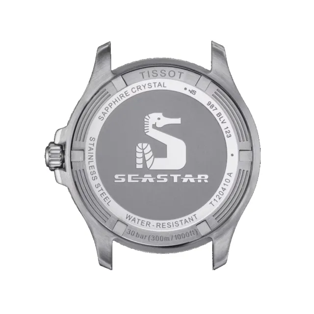 【TISSOT 天梭 官方授權】SEASTAR 1000海星系列 黑金 潛水腕錶 禮物推薦 送禮首選(T1204102705100)