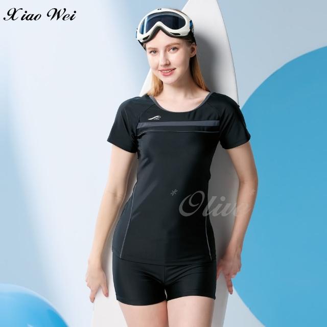 【SAIN SOU 聖手牌】流行大女二件式短袖泳裝(NO.A9223298-3L/5L)