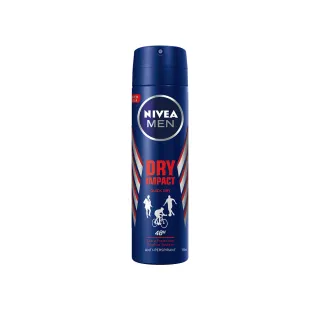 【NIVEA 妮維雅】男士止汗爽身噴霧 乾適活力系列150ml(止汗效果加倍提升)