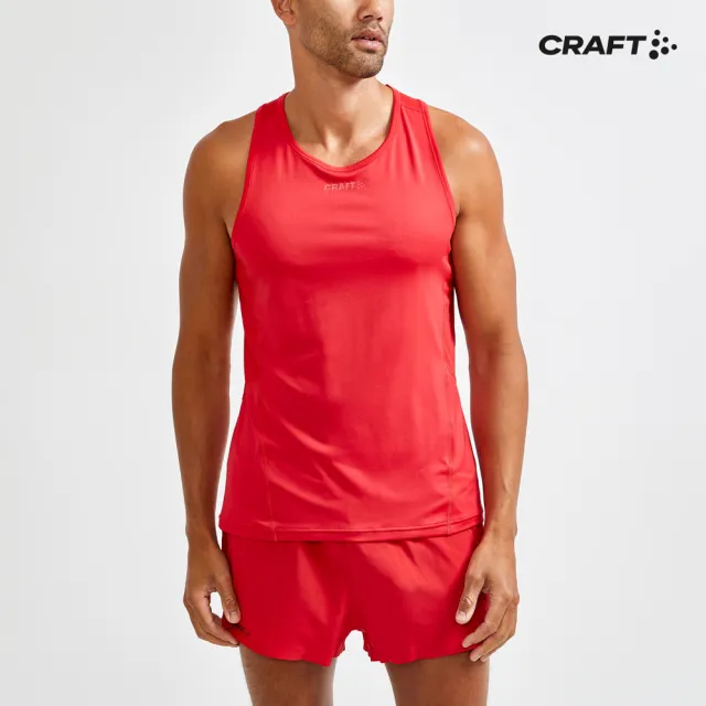 【CRAFT】男 ADV ESSENCE SINGLET M BRIGHT RED 運動背心(1908755-430000)