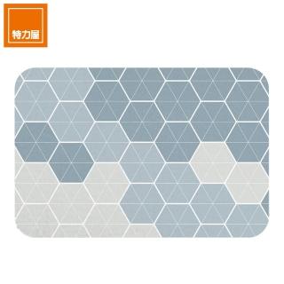 【特力屋】升級版軟式珪藻土吸水地墊 60x40cm 蜂格聚落