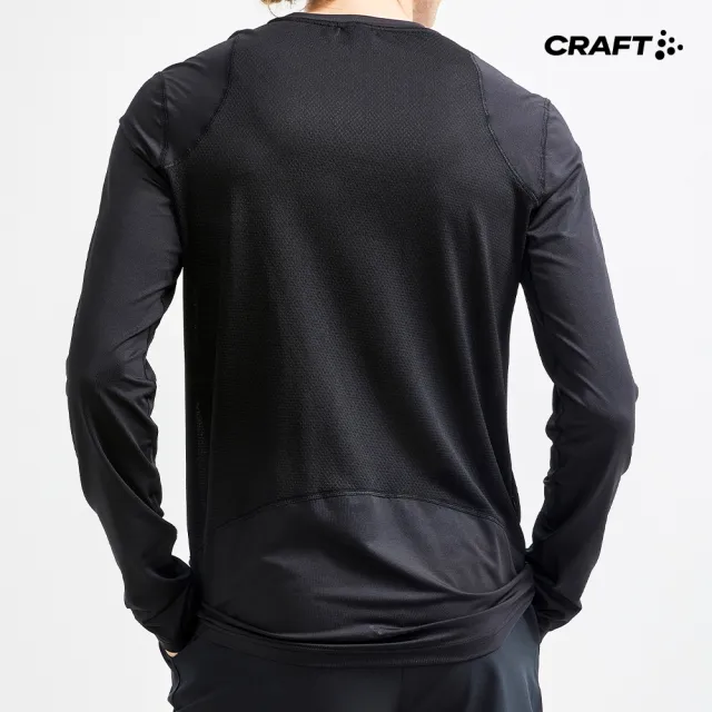 【CRAFT】男 ADV ESSENCE LS TEE M 運動長袖上衣(1908754-999000)