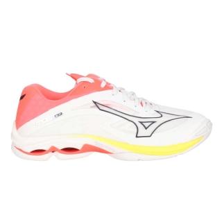 【MIZUNO 美津濃】WAVE LIGHTNING Z7 WIDE 男排球鞋-美津濃 灰螢光橘黃(V1GA230003)