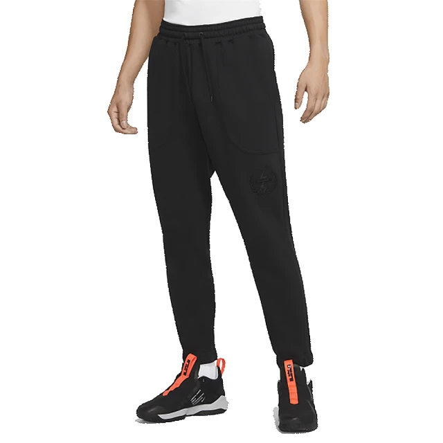 NIKE 耐吉 AS LEBRON M NK PANT 男裝 長褲 棉質 籃球 休閒 磨毛 刺繡 縮口(CK6788-010)