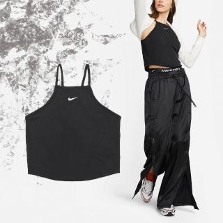 【NIKE 耐吉】背心 NSW Essentials Ribbed Tank Top 女款 黑 無袖 緊身 細肩帶(DV7961-010)