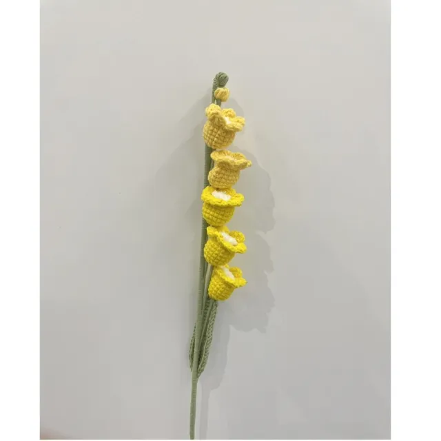 【JEN】手工編織毛線鈴蘭花一支入(4色可選)