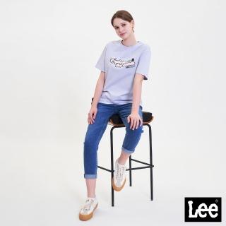 【Lee 官方旗艦】女裝 牛仔褲 / 413 高腰標準小直筒 九分褲 中藍洗水(LL220312158)