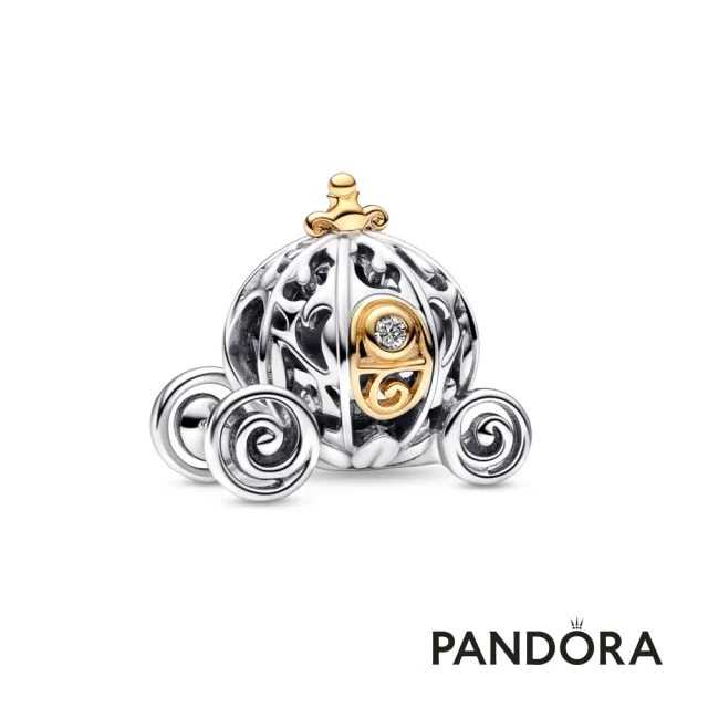【Pandora官方直營】Disney 100週年紀念套組-手鏈+南瓜車串飾