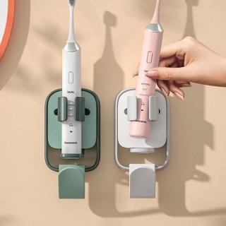 【PS Mall】牙刷座 牙刷杯架 免打孔壁掛置物 重力感應牙刷架 2入(J787)