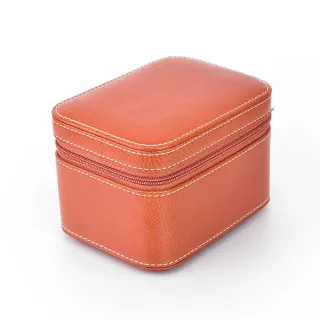 【P&W】名錶收藏盒 1支裝 真皮皮革 手工精品錶盒 方型(大錶適用 旅行收納盒 攜帶錶盒)