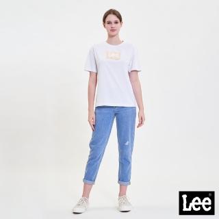 【Lee 官方旗艦】女裝 牛仔褲 / 413 高腰標準小直筒 九分褲 淺藍洗水(LL220134AVS)