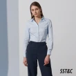【SST&C 最後55折】淺冰藍基礎款V領修身襯衫7562302002