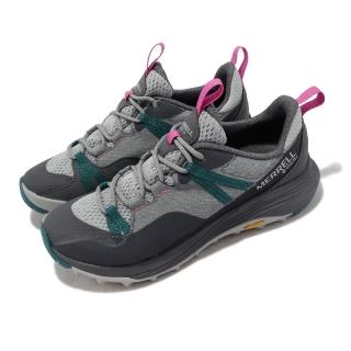 【MERRELL】登山鞋 Siren 4 GTX 女鞋 灰 綠 防水 Vibram 越野 戶外 低筒 郊山(ML037276)