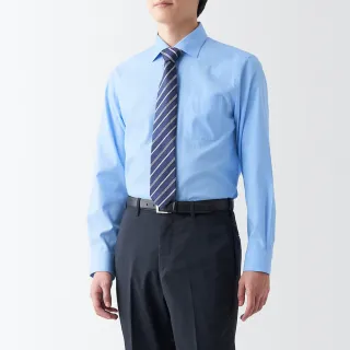 【MUJI 無印良品】男有機棉免熨燙半寬領襯衫(共4色)