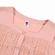 【ILEY 伊蕾】優雅氣質蕾絲方領上衣(粉色；M-XL；1232071856)