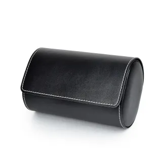 【P&W】名錶收藏盒 2支裝 超纖皮革 手工精品錶盒(大錶適用 旅行收納盒 攜帶錶盒)