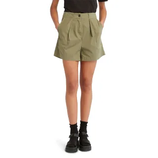 【Timberland】女款灰綠色短褲(A6BYX590)