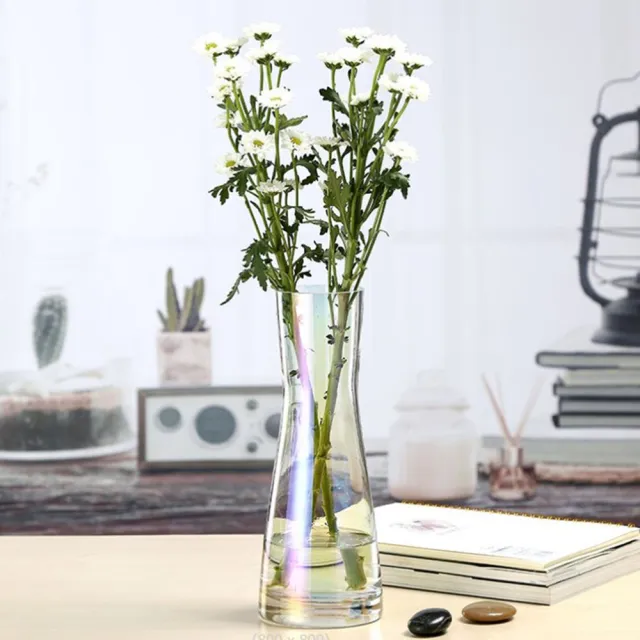 【JEN】北歐炫彩玻璃花器花瓶擺飾高26cm(2色可選)