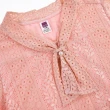 【ILEY 伊蕾】精緻浪漫滿版蕾絲領結上衣(粉色；M-2L；1232071861)