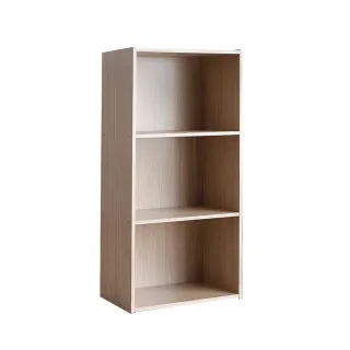 【固得家俬】日式 白橡色 三層櫃 收納櫃 書櫃 層板櫃(三空櫃)