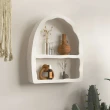 【木墨MUMO】北歐簡約風白色拱型壁櫃(實用擺拍攝影道具)