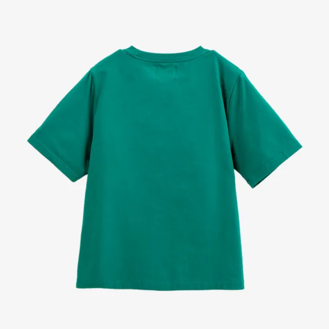 【Arnold Palmer 雨傘】女裝-彈性棉鑽石熊AP印花T-Shirt(湖綠色)