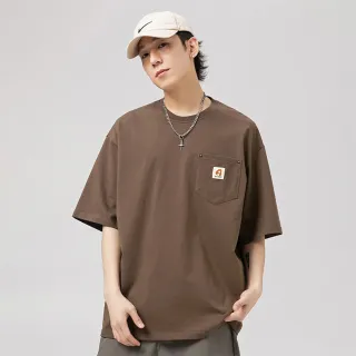 【哈利男孩】日系復古 工裝風口袋短袖T恤-兩色 -K1846(cityboy 日系穿搭 夏季穿搭 短T 男生短袖 男生服飾)