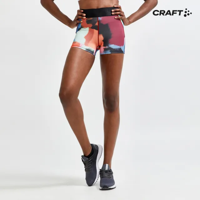 【CRAFT】女 CORE ESSENCE HOT PANTS W-P SHADES/MULTI 運動緊身短褲(1908773-159007)