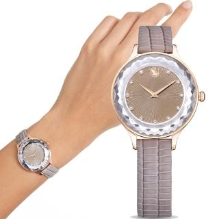 【SWAROVSKI 施華洛世奇】Octea Nova 簡約優雅腕錶(5649999/灰33mm)