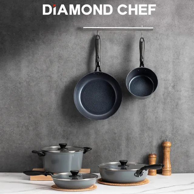 【DIAMOND CHEF】石墨烯IH爐可用不沾鍋深炒鍋-夏于喬代言(30CM)