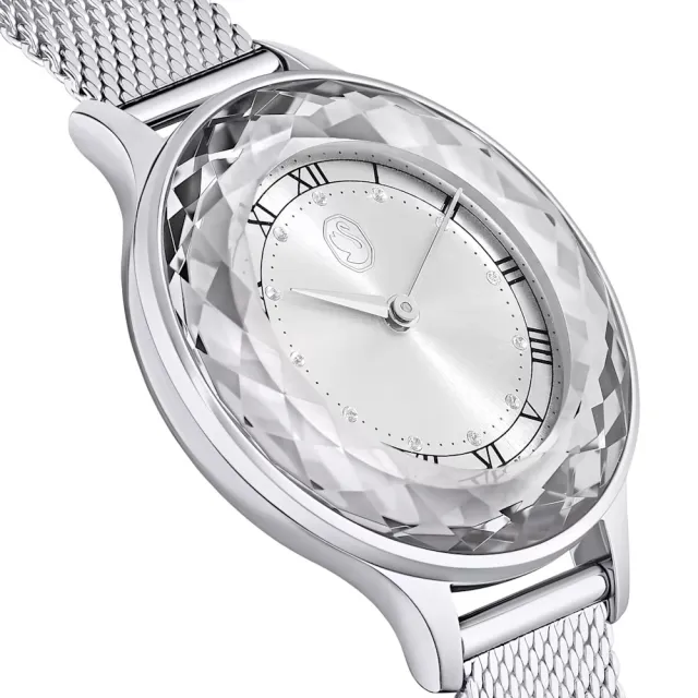 【SWAROVSKI 施華洛世奇】Octea Nova 簡約優雅腕錶(5650039/銀色33mm)