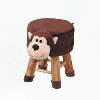 【文創集】可愛動物可拆洗棉麻布小椅凳(六種動物可選)