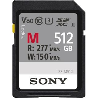 【SONY 索尼】SDXC U3 512GB 高速記憶卡 SF-M512(公司貨)