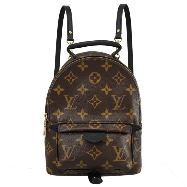 【Louis Vuitton 路易威登】LV M44873 Palm Springs Mini 新版經典花紋手提斜背三用後背包(現貨)