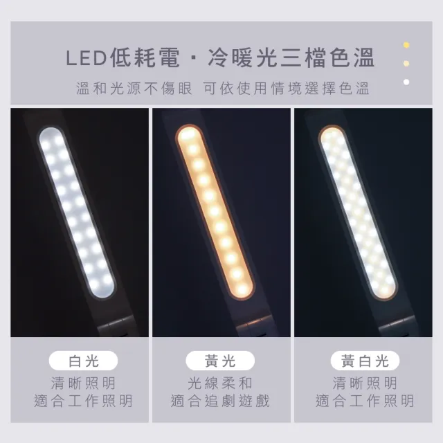 【KINYO】充電式折疊檯燈(PLED-4187)