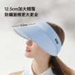 【Kyhome】夏季抗UV空頂遮陽帽 UPF50+ 可調節防曬帽  加大帽簷 休閒/運動太陽帽