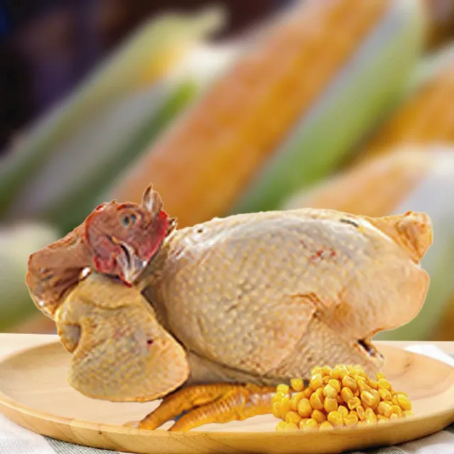 【國際牛肉店】玉米雞全雞2000g(清真台灣放山土雞肉)