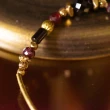 【MenWen 慢溫】紅心皇后的魔鏡 // C1276黑瑪瑙紅石榴黃銅手鍊