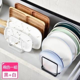 【Homely Zakka】日式簡約鐵藝多功能碗盤收納架/碗碟瀝水架 2入/組(瀝水架 槽下置物架 碗碟架)