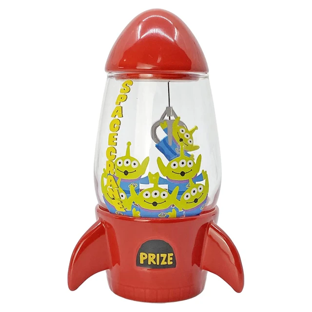 【sunart】迪士尼 玩具總動員 火箭造型玻璃置物罐 三眼怪(餐具雜貨)