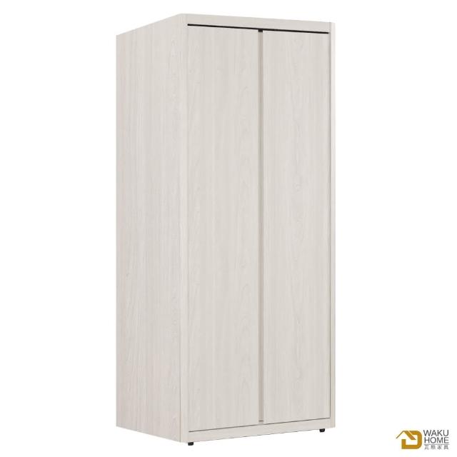 【WAKUHOME 瓦酷家具】Edgar簡約風2.7尺衣櫥-雙吊-A002-524-2