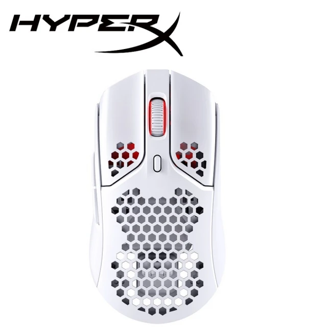 【HyperX】Pulsefire Haste 無線電競滑鼠 白(4P5D8AA)
