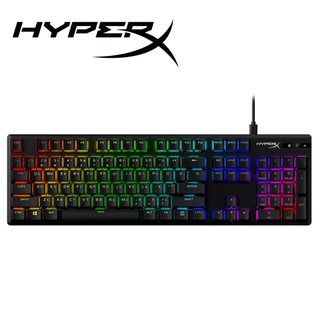 【HyperX】Alloy Origins PBT 中文 機械式電競鍵盤 青綠軸(639N5AA)