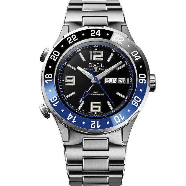 【BALL 波爾】B4_Roadmaster Marine GMT 瑞士天文台機械錶(DG3030B-S1CJ-BK)